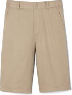 french toast pull short khaki boys' clothing : shorts logo