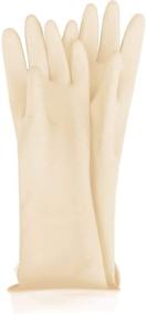 img 1 attached to 🧤 Natural Rubber Kids Latex Gloves - Waterproof, Durable, for Work, Play, Washing, Cleaning, Gardening, Painting (Natural)