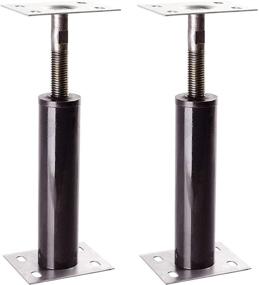 img 3 attached to 🏋️ 2 Pack of Akron Adjustable Floor Jacks (Model C-4), Telescoping Jacks for Temporary Support, Size Range 1'-1' 3