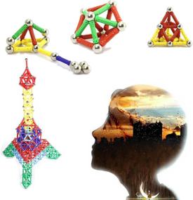img 1 attached to 🧲 Veatree Magnetic Building Educational Toy with Non-Toxic Storage