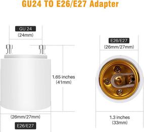 img 1 attached to 💡 Efficiently Convert GU24 to E26 or E27 with the JACKYLED Adapter