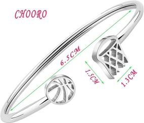 img 3 attached to CHOORO Basketball Bracelet Jewelry Bracelet