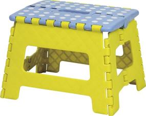 img 4 attached to 🌼 Azumaya Japan AZUMAYA Small Folding Step Stool in Yellow - BLC-311YE