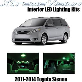 img 4 attached to XtremeVision Interior LED For Toyota Sienna 2011-2014 (13 Pieces) Green Interior LED Kit Installation Tool