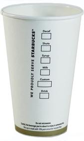 img 2 attached to ☕️ 50-Pack of Starbucks White Hot Paper Cups with Sleeves and Lids, 16 Ounce