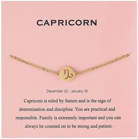 img 4 attached to 🌟 Sparkling Zodiac Sign Constellation Bracelet: Memorable Birthday Gift for Women and Girls by Augonfever