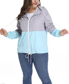 img 2 attached to TULGRVE Womens Lightweight Outdoor Windbreaker Women's Clothing for Coats, Jackets & Vests