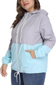 img 1 attached to TULGRVE Womens Lightweight Outdoor Windbreaker Women's Clothing for Coats, Jackets & Vests