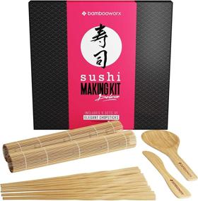 img 2 attached to 🍣 BambooWorx Sushi Making Kit: Master the Art of Japanese Cuisine with These Utensils