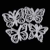 🦋 kissbuty criss-cross metal butterfly scrapbooking dies: 4-piece set for paper crafts, card making, and embossing logo