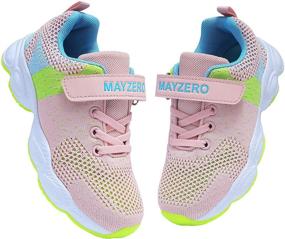 img 4 attached to 👟 MAYZERO Breathable Running Walking Sneakers for Girls – Perfect Footwear for Active Girls!