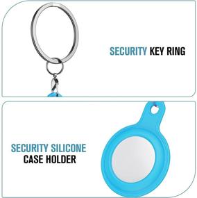 img 1 attached to 🔑 OROBAY 6 Pack Compatible with AirTag Case: Silicone Protective Cover with Keychain Holder, Multiple Colors Included