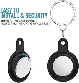 img 3 attached to 🔑 OROBAY 6 Pack Compatible with AirTag Case: Silicone Protective Cover with Keychain Holder, Multiple Colors Included
