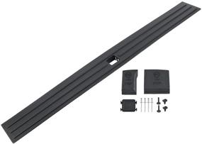 img 3 attached to OKPARZ Flex Step Center Tailgate Cap Mad Trim Molding - Compatible with Release Button - Ford F-150 F150 2015-2020 FL3Z9940602B