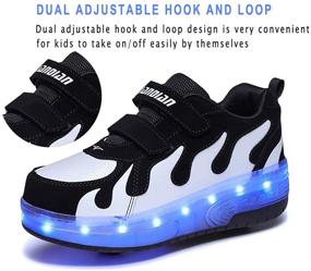 img 3 attached to Enhance Fun and Style with AIkuass Roller Shoes - LED Sneakers for Girls, Boys, and Kids