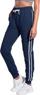 🏃 puli women's lightweight legging sweat pants with pockets: perfect for running, jogging, lounge, and workouts logo