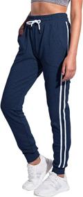 img 4 attached to 🏃 PULI Women's Lightweight Legging Sweat Pants with Pockets: Perfect for Running, Jogging, Lounge, and Workouts