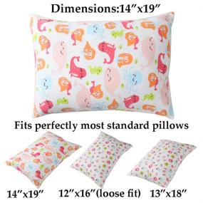img 1 attached to Toddler Pillowcase Zippered Pillows Knlpruhk Bedding