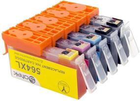 img 1 attached to 🖨️ Sotek Compatible Ink Cartridge Replacement for Photosmart 7520, 6520, 5520 - High Quality 564XL Ink (12 Pack)