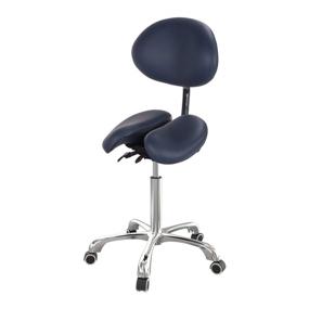 img 3 attached to 🪑 Berkeley Ergonomic Split Seat Style Backrest Saddle Stool in Royal Blue with Two Tilting Options - 1count