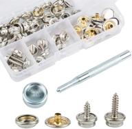 🛥️ danzix stainless steel marine grade snap fastener kit - 60 pack with setting tool - ideal for canvas and boat covers logo