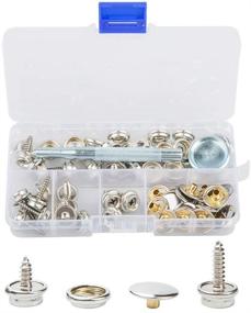 img 3 attached to 🛥️ DanziX Stainless Steel Marine Grade Snap Fastener Kit - 60 Pack with Setting Tool - Ideal for Canvas and Boat Covers