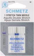 🔍 schmetz euro-notions twin stretch machine needle: reliable 4/75-inch size logo