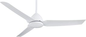 img 4 attached to 🌀 Minka-Aire F753-WHF, Java Outdoor Ceiling Fan 54-inch Flat White with Remote Control