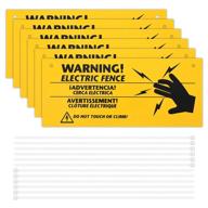 electric warning caution plastic distance logo