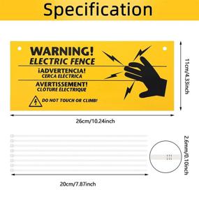 img 3 attached to Electric Warning Caution Plastic Distance