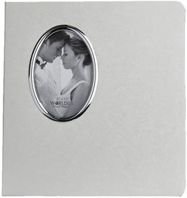 img 4 attached to White Wedding Photo Album with Oval Cover Opening - Holds 30-8x10 Photos for a Memorable Ceremony