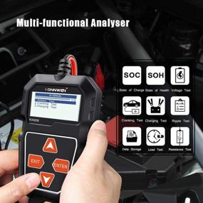 img 2 attached to 🔋 KONNWEI KW208 12V Car Battery Tester: Reliable Digital Auto Battery Analyzer for Car, Truck, Motorcycle, Boat, and More