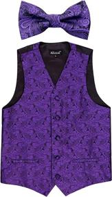 img 3 attached to Alizeal Paisley Adjustable Pre Tied Waistcoat Boys' Clothing : Suits & Sport Coats