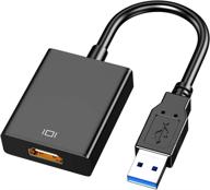 usb to hdmi converter cable - usb 3.0/2.0 multi-display video adapter for windows 7 8 10 pc laptop, desktop, monitor, projector, hdtv (not compatible with chromebook) логотип