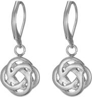 💕 simple plain celtic love knot earrings in stainless steel for classic style logo