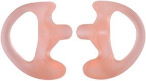 img 4 attached to 🎧 KEYBLU Soft Silicone Open Ear Insert Earmold for Two Way Radio Earpiece - Carnation (Small, 1 Pair) - Compatible with UV-5R, UV-B6, BF-888S, UV-B5