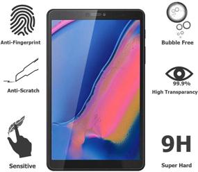 img 3 attached to 📱 EpicGadget [2 Pack] Galaxy Tab A 8.0 2019 SM-T290 Screen Protector - Tempered Glass, Anti-Scratch, Bubble-Free, HD Clarity
