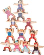 wooden stacking toys blocks toddler logo
