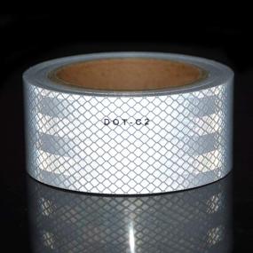 img 1 attached to Conspicuity Reflective Tape White - DOT C2, Occupational Health & Safety Products