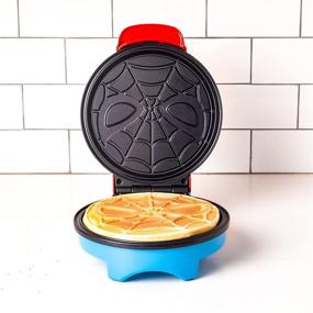 img 3 attached to 🕷️ Marvel Spider-Man Waffle Maker: Spidey's Mask on Your Waffles - Waffle Iron Deluxe!