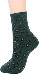 img 2 attached to 🧦 Century Star Women's Knit Pattern Sports Socks - Winter Wool Crew Cut Cashmere Blend Athletic Socks for Warmth and Comfort