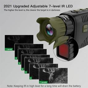 img 3 attached to 🔦 High-Definition Night Vision Goggles with Long Range Infrared Technology, 960P Video Capture, 32GB Card Included - Ideal for Day and Night Hunting, Camping, Wildlife Observation, and Security Monitoring