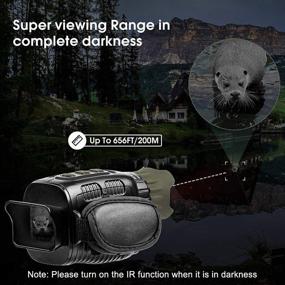 img 4 attached to 🔦 High-Definition Night Vision Goggles with Long Range Infrared Technology, 960P Video Capture, 32GB Card Included - Ideal for Day and Night Hunting, Camping, Wildlife Observation, and Security Monitoring