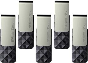 img 4 attached to 💾 5 Pack Silicon Power 32GB Blaze B30 USB 3.0/3.1 Gen1 Flash Drives