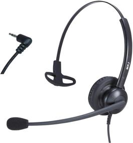 img 4 attached to Corded Telephone Headset 2.5mm - Enhanced Noise Cancelling Office Headset for Panasonic KX-TPA60 KX-TGA470, Cisco SPA 303G 525G, Gigaset, Vtech DS6151 DS6671-3, CS6114 - Perfect for Cordless Phones