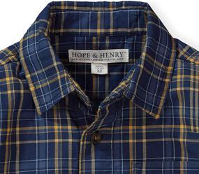 img 1 attached to 👔 Seo-Optimized: Hope & Henry Boys' Long Sleeve Double Weave Convertible Button Down Shirt