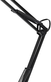 img 2 attached to 💡 Globe Electric Swing-Arm Desk Lamp - Black, Base Included