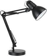 💡 globe electric swing-arm desk lamp - black, base included логотип