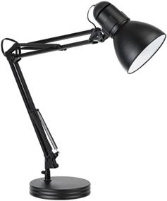 img 4 attached to 💡 Globe Electric Swing-Arm Desk Lamp - Black, Base Included