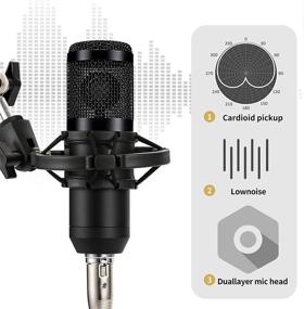 img 3 attached to Equipment ALPOWL Condenser Microphone Streaming Accessories & Supplies